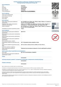 G.Głogowska - Centralna Ewidencja i informacja o Działalności Gospodarczej